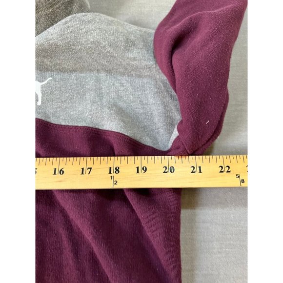Victoria´s Secret Pink Sweater Womens Small Gray Red Long Sleeve Pullover Ladies - Picture 7 of 8